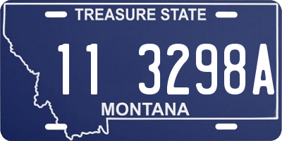 MT license plate 113298A