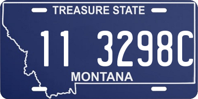 MT license plate 113298C