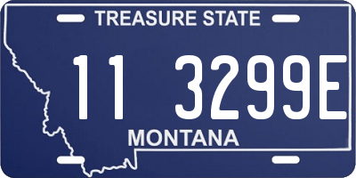 MT license plate 113299E