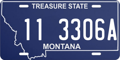 MT license plate 113306A