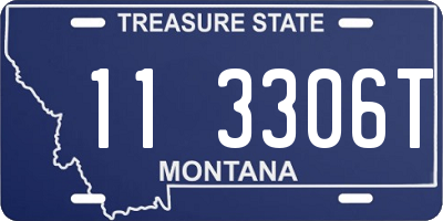 MT license plate 113306T