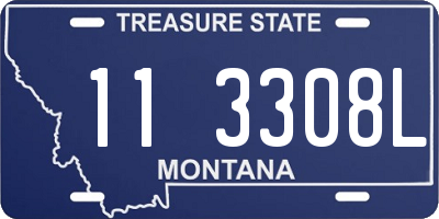 MT license plate 113308L