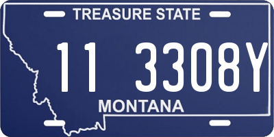 MT license plate 113308Y