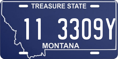 MT license plate 113309Y