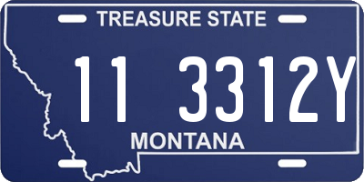 MT license plate 113312Y