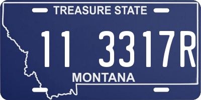 MT license plate 113317R