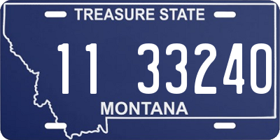MT license plate 113324O