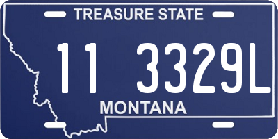 MT license plate 113329L