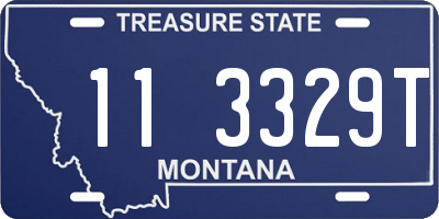 MT license plate 113329T