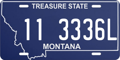 MT license plate 113336L