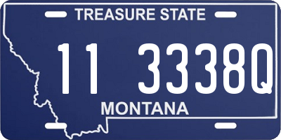 MT license plate 113338Q