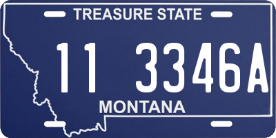 MT license plate 113346A