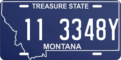 MT license plate 113348Y