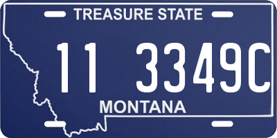 MT license plate 113349C
