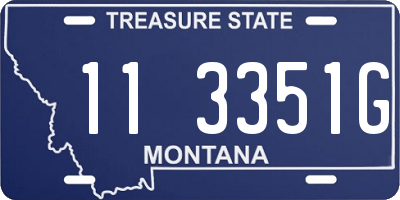 MT license plate 113351G