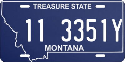 MT license plate 113351Y