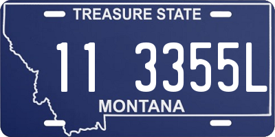 MT license plate 113355L