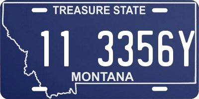 MT license plate 113356Y