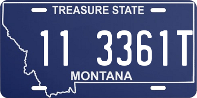 MT license plate 113361T