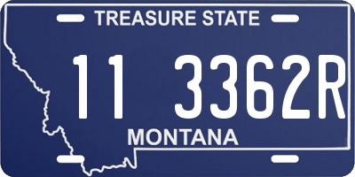 MT license plate 113362R