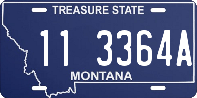 MT license plate 113364A