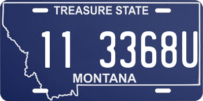 MT license plate 113368U
