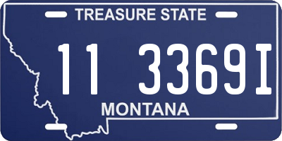 MT license plate 113369I