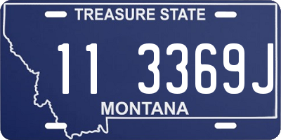 MT license plate 113369J