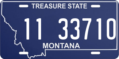 MT license plate 113371O