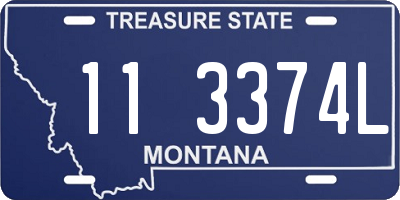 MT license plate 113374L