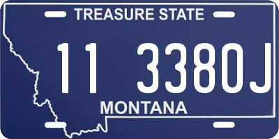 MT license plate 113380J