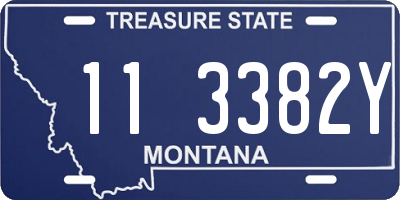 MT license plate 113382Y