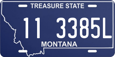 MT license plate 113385L