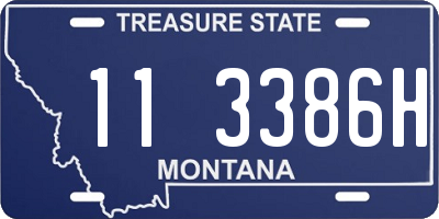MT license plate 113386H