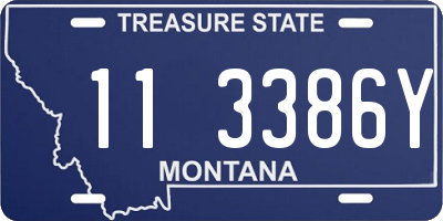 MT license plate 113386Y