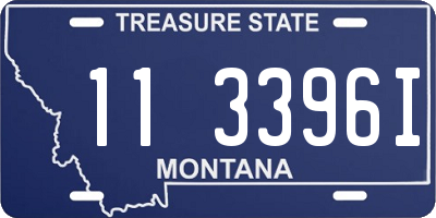 MT license plate 113396I