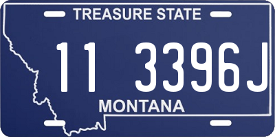 MT license plate 113396J