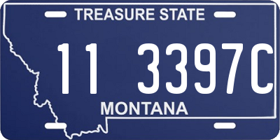 MT license plate 113397C