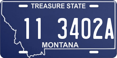 MT license plate 113402A
