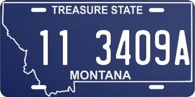 MT license plate 113409A