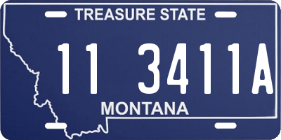 MT license plate 113411A