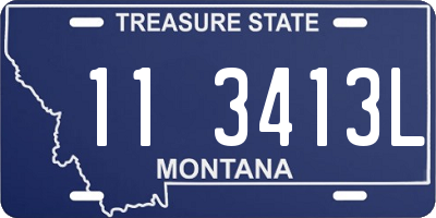 MT license plate 113413L