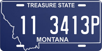 MT license plate 113413P