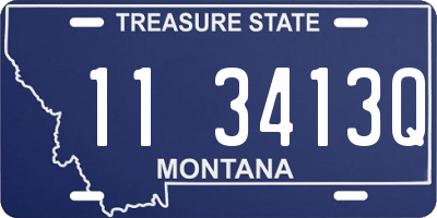 MT license plate 113413Q