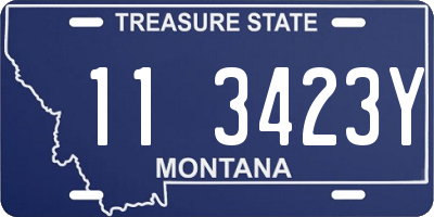 MT license plate 113423Y