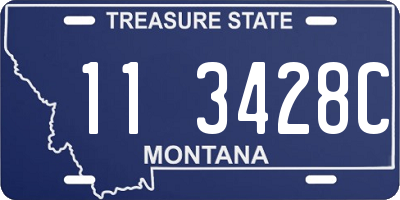 MT license plate 113428C