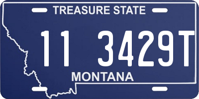 MT license plate 113429T