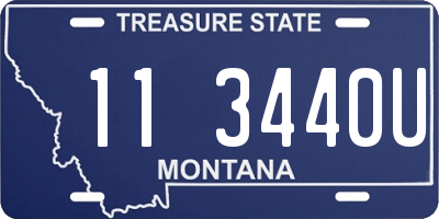 MT license plate 113440U