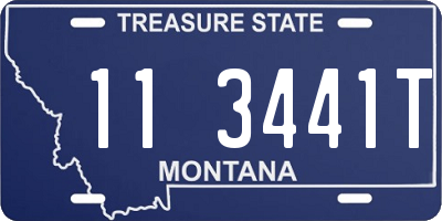 MT license plate 113441T