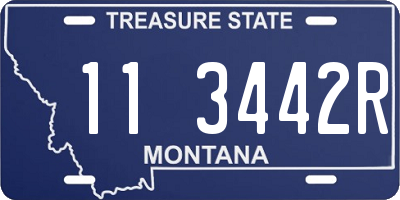 MT license plate 113442R